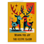 Mid-Century Modern Kitschy Christmas Reindeer  (正面)