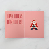 Mid-Century Modern Kitschy Santa Claus カード (内部)