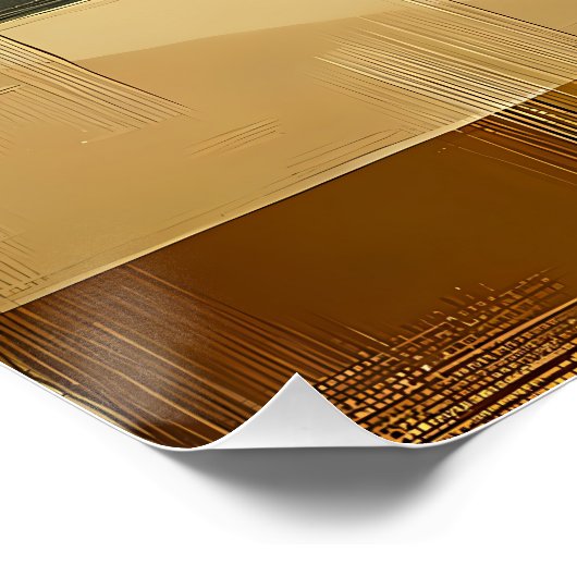 Mid Century Modern Martini in a Moonbeam ポスター (コーナー)