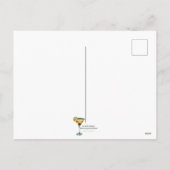 Mid Century Modern Martini Intellectuals Christmas シーズンポストカード (裏面)