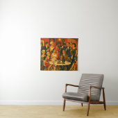 Mid Century Modern Martini Intellectuals Christmas タペストリー (インサイチュ(横))