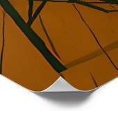 Mid Century Modern Martini Intellectuals Christmas ポスター (角)