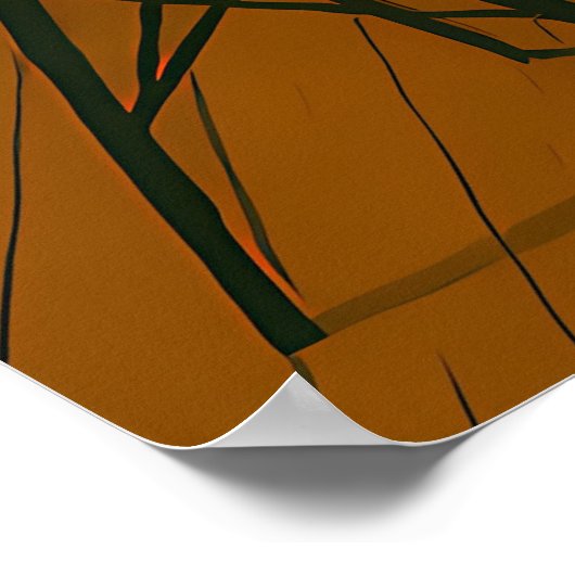 Mid Century Modern Martini Intellectuals Christmas ポスター (角)