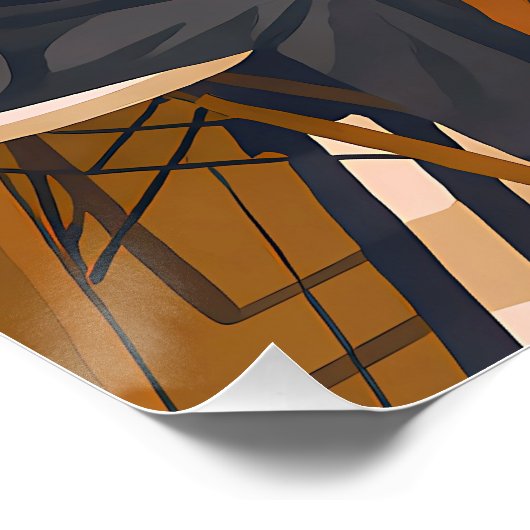 Mid Century Modern Martini Intellectuals New Year ポスター (コーナー)