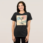 Mid Century Modern Martini Pastel Minimalist Art トライブレンドＴシャツ (正面全面)