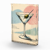 Mid Century Modern Martini Pastel Minimalist Art フォトブロック (右)