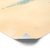 Mid Century Modern Martini Pastel Minimalist Art ポスター (コーナー)