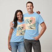 Mid Century Modern Martini Pastel Minimalist Art Tシャツ (ユニセックス)