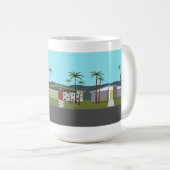 Mid Century Modern Neighborhood コーヒーマグカップ (正面右)