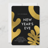 Mid Century Modern New Year's Eve 招待状 (正面)