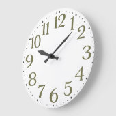 Mid-Century Modern Numeral ラージ壁時計 (傾斜)