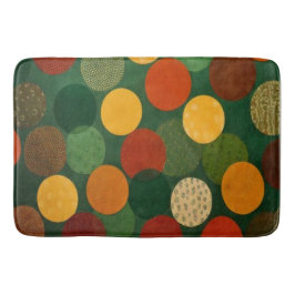 Mid-Century Modern Overlapping Circles Bath Mat バスマット