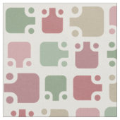 Mid Century Modern Pattern Christmas ファブリック (クローズアップ)