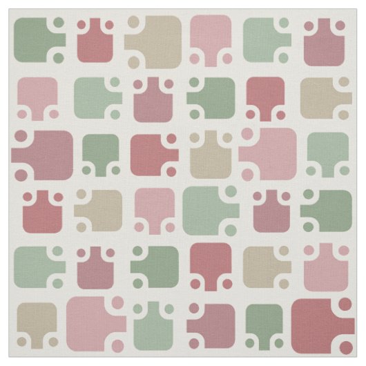 Mid Century Modern Pattern Christmas ファブリック (見本)