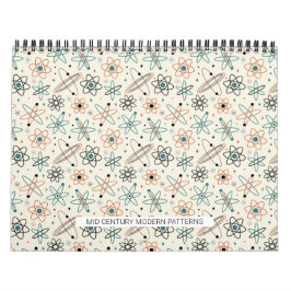 Mid Century Modern Patterns #1 Original Art Retro カレンダー