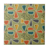 Mid-Century Modern Pinwheel Abstract #10 ID1224 タイル (正面)