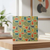 Mid-Century Modern Pinwheel Abstract #10 ID1224 タイル