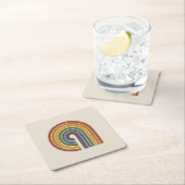 Mid-Century Modern Pride Set of 6 スクエアペーパーコースター (インサイチュ)