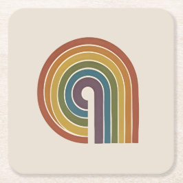 Mid-Century Modern Pride Set of 6 スクエアペーパーコースター