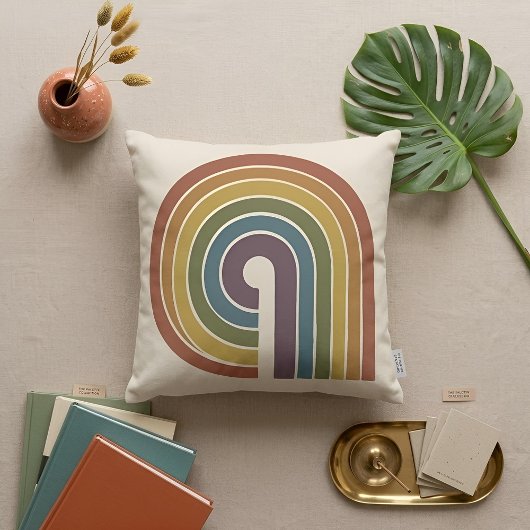 Mid-Century Modern Pride Square Throw クッション