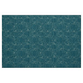 Mid-Century Modern Pumpkin Teal ファブリック (ファットクウォーター)