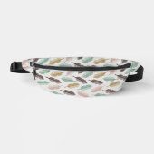 Mid-Century Modern Retro Feathers Fanny Pack ファニーパック (正面)