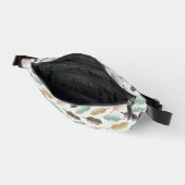 Mid-Century Modern Retro Feathers Fanny Pack ファニーパック (見開き)