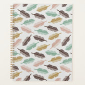 Mid-Century Modern Retro Feathers Planner プランナー手帳 (正面)