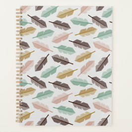 Mid-Century Modern Retro Feathers Planner プランナー手帳