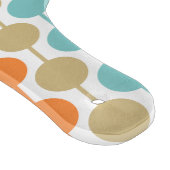 Mid-Century Modern Retro Geometric Circles Pattern カッティングボード (角)