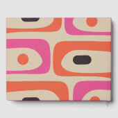 Mid Century Modern Retro Piquet Personalized ゲストブック (裏面)