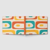 Mid Century Modern Retro Piquet Personalized ゲストブック (全面)