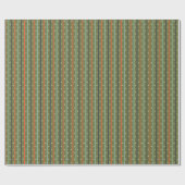 Mid-Century Modern Retro Stripe Pattern ラッピングペーパー (フラット)