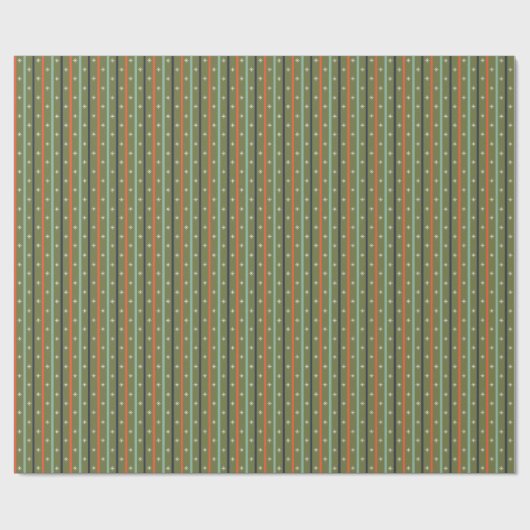 Mid-Century Modern Retro Stripe Pattern ラッピングペーパー (フラット)