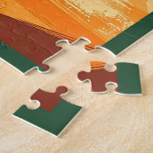 Mid Century Modern Shamrock Martini Sláinte!  ジグソーパズル (側面)