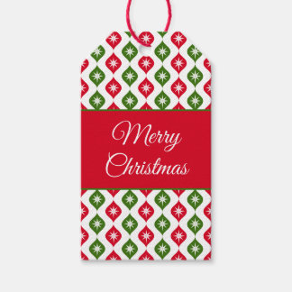 Mid century modern star retro Christmas ornament ギフトタグ