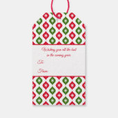 Mid century modern star retro Christmas ornament ギフトタグ (裏面)