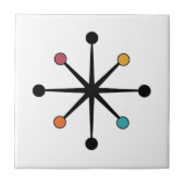 Mid Century Modern Starburst タイル (正面)