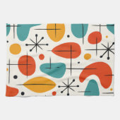 Mid Century Modern Starburst Pattern キッチンタオル (横)