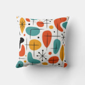 Mid Century Modern Starburst Pattern クッション (裏面)