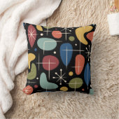 Mid Century Modern Starburst Pattern クッション (ブランケット)