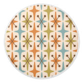 Mid Century Modern Starburst Pattern セラミックノブ (正面)