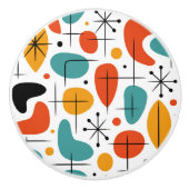 Mid Century Modern Starburst Pattern セラミックノブ (正面)