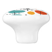 Mid Century Modern Starburst Pattern セラミックノブ (側面)