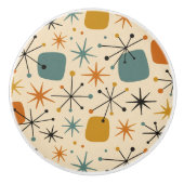 Mid Century Modern Starburst Pattern セラミックノブ (正面)