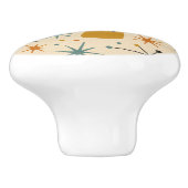 Mid Century Modern Starburst Pattern セラミックノブ (側面)