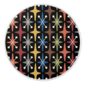 Mid Century Modern Starburst Pattern セラミックノブ (正面)