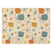 Mid Century Modern Starburst Pattern テーブルクロス (正面(横))