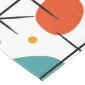 Mid Century Modern Starburst Pattern テーブルクロス (アングル)