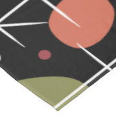 Mid Century Modern Starburst Pattern テーブルクロス (アングル)